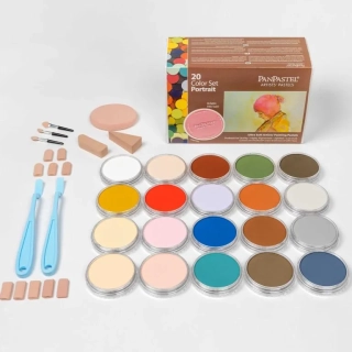 Sada 20 suchých pastelov Pan Pastel - portrét